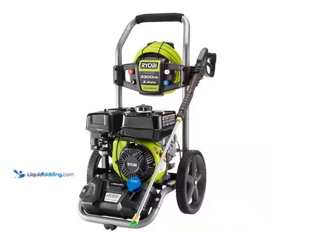 Lot 49-1575474 - RYOBI 3300 PSI 2.4 GPM Cold Water Gas Pressure Washer with 212cc Engine, Model # RY80589, Slightly u...
