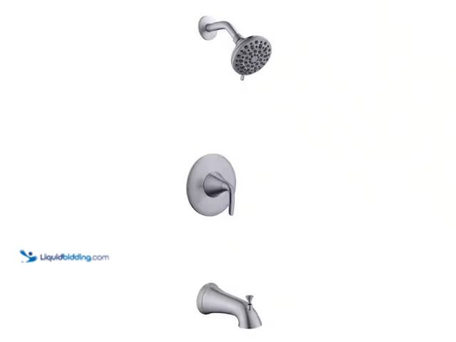 Lot 49-2001462 - Glacier Bay Irena Single-Handle 6-Spray Tub and Shower Faucet in Brushed Nickel (Valve Included), Mo...