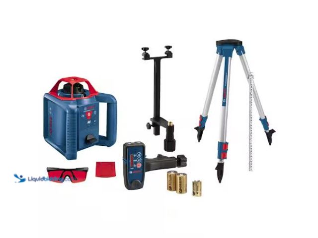 Lot 49-5514120 - Bosch
800 ft. Rotary Laser Level Complete Kit Self Leveling with Hard Carrying Case Internet # 3087...