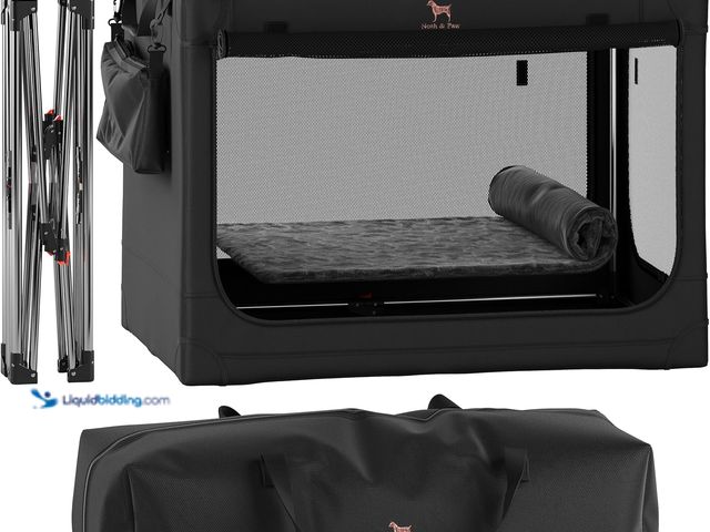 Lot 49-5488454 - Noah & Paw Collapsible Dog Crate 36 Inches, XL Dog Crate for XL, Large Medium Breed, Travel Kennel f...