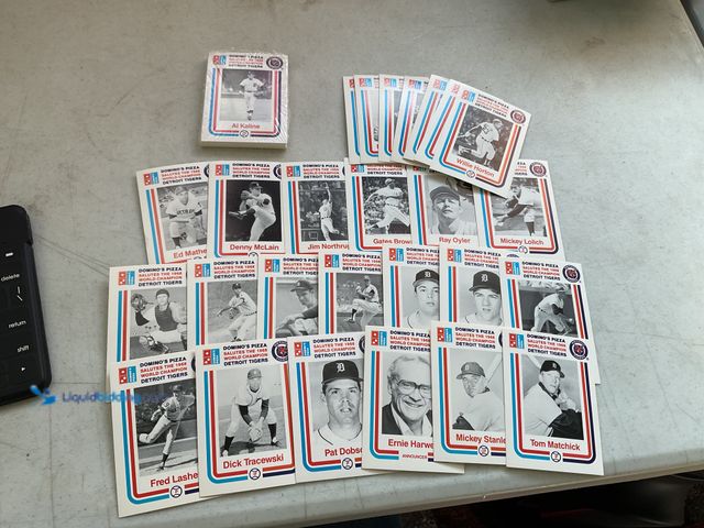 Lot 49-1505061 - COLLECTIBLE LOT OF 2 1988 DETROIT TIGERS DOMINOES PIZZA 1968 TEAM SETS INCLUDING ERNIE HARWELL, MICK...
