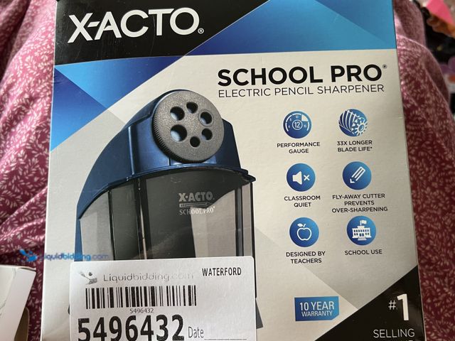 Lot 49-5496432 - 1 New X-acto X-acto school pro electric pencil sharpener.  New in box.