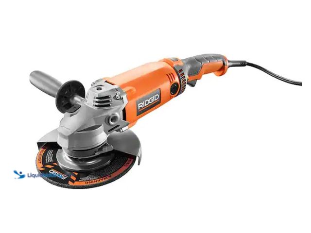 Lot 49-1567859 - RIDGID 15 Amp Corded 7 in. Twist Handle Angle Grinder, Model # R10202, Unused, Tested works, Powers ...