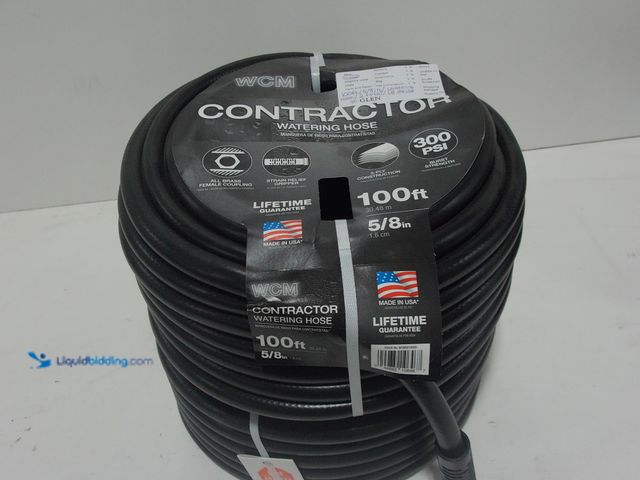 Lot 49-2023259 - Lot of (2)- Flexon 5/8 in. dia. x 100 ft. Contractor Grade Garden Hose. Model # WCM58100HD. MSRP $50...