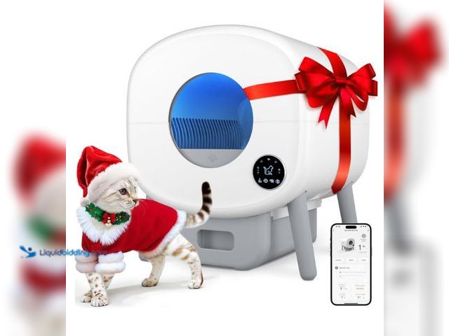 Lot 49-1553994 - Self Cleaning Litter Box, Large Capacity Automatic Cat Litter Box Self Cleaning for Cats, App Contro...