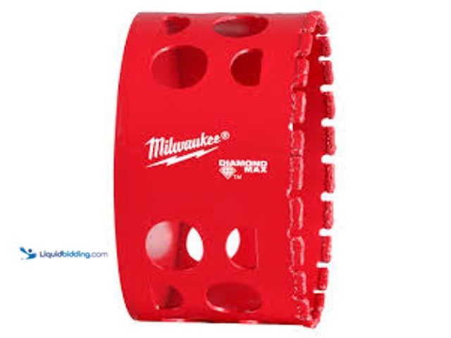 Lot 49-5489345 - Milwaukee Tools 3" Diamond Max Hole Saw 49-56-5669. New