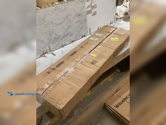 Lot 49-5483325 - Electric Standing Desk, Rustic Brown. Unused