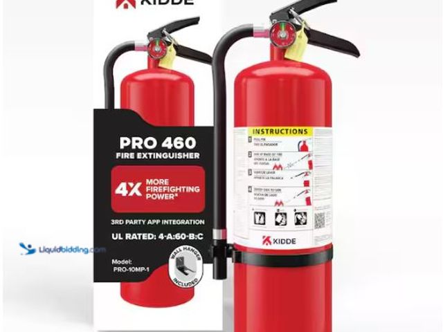 Lot 49-1627527 - Kidde Pro 460 Rechargeable 4-A:60-B:C Class ABC 10 lb. Fire Extinguisher Model #21030920, Unused, Ha...