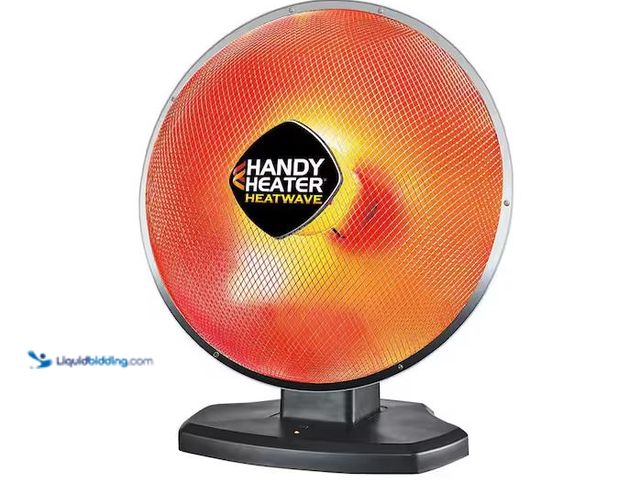 Lot 49-1568928 - Handy Heater 1500-Watt 18.5 in. Electric Ceramic Parabolic Space Heater with Tip-Over Safety Model #...
