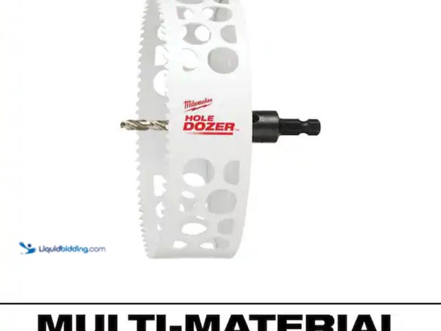 Lot 49-3614626 - Milwaukee 6 in. Hole Dozer Bi-Metal Hole Saw with 3/8 in. Arbor and Pilot Bit, Model # 49-56-9698, U...