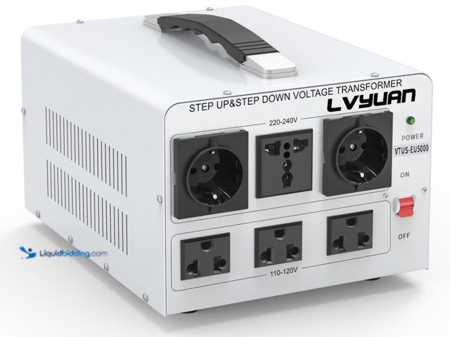 Lot 49-3431884 - LVYUAN Heavy Duty 5000W Watt Voltage Transformer Converter Step Up/Down Converter 110/120 Volt - 220...