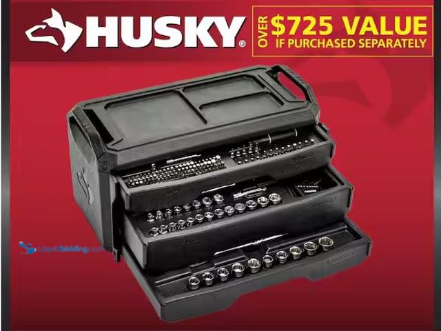 Lot 49-1572113 - Husky Mechanics Tool Set (280-Piece) Model # H280MTS, Unused  Ref#SB0120