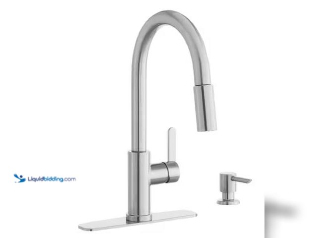 Lot 49-2001595 - Glacier Bay Paulina Single-Handle Pull-Down Sprayer Kitchen Faucet with TurboSpray, FastMount, Soap ...