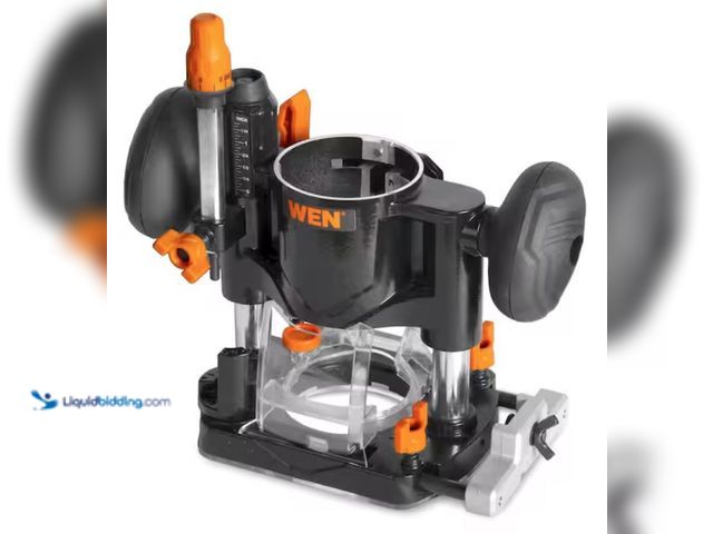 Lot 49-2006089 - WEN Plunge Base Kit for Compact Trim Routers, Model # 20610-PB, Slightly used, Has attachments.  Ref...