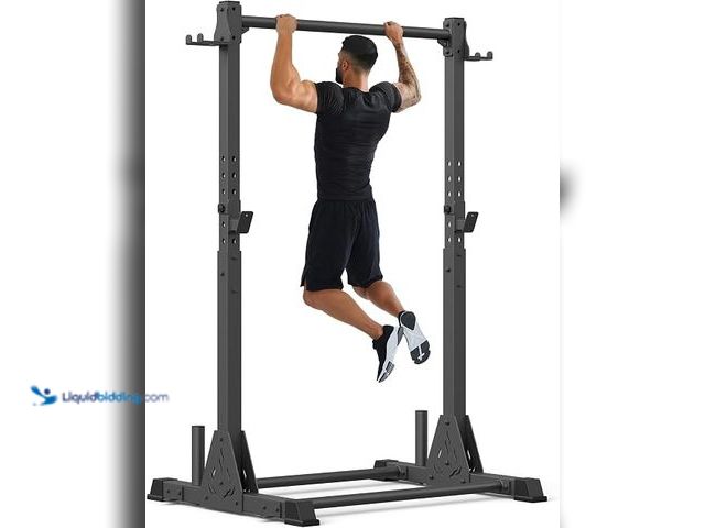 Lot 49-1631904 - Strength Training Workout Pull Up Bar Station, Adjustable, Heavy Duty, Outdoor/Indoor, 600LBS Weight...