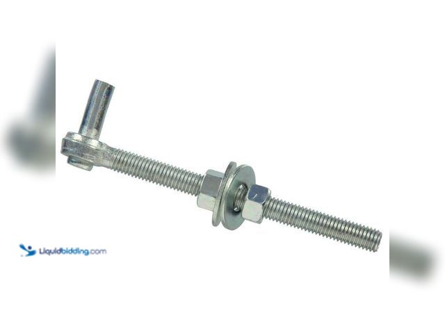 Lot 49-5412624 - Hardware Essentials 3/4 x 10 in. Gate Bolt Hook in Zinc-Plated (5-Pack), Model#85236, Unused.