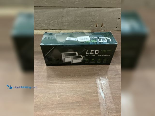 Lot 49-5413393 - LED Solar Fence Lights, Solar Charging, 12 PC, No Wiring Required, Moisture Proof (Unused) (No Facto...