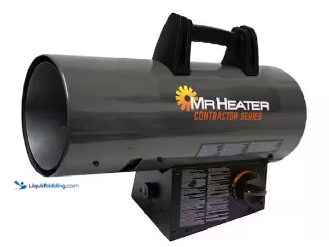 Lot 49-3473086 - Mr. Heater Contractor Series 60,000 BTU Forced Air Propane Outdoor Space Heater with 10 ft. Hose and...