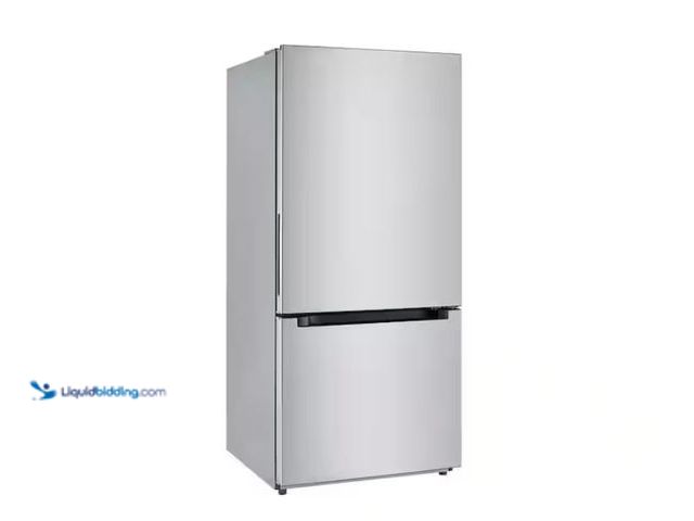 Lot 49-1576716 - Vissani 30 in. 18.7 cu. ft. Bottom Freezer Refrigerator in Fingerprint Resistant Stainless Steel, Ga...