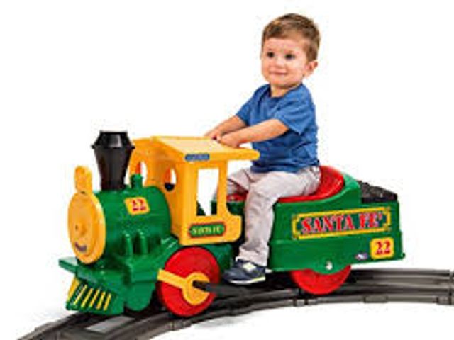 Lot 49-5448690 - Peg Perego Santa FE Train - Green Model:  IGED1071. Slightly Used