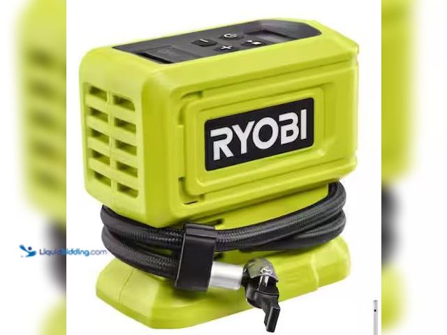 Lot 49-5460464 - RYOBI
ONE+ 18V Cordless High Pressure Inflator (Tool Only) Internet # 327406129
Model # PCL001B
S...