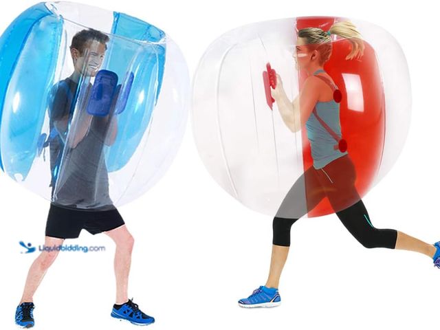 Lot 49-5448257 - ZHUYNXIR 2 PC Sumo Ball for Adults, Bumper Bounce Balls for Kid, Inflatable Bounce Ball for Kid, Bod...