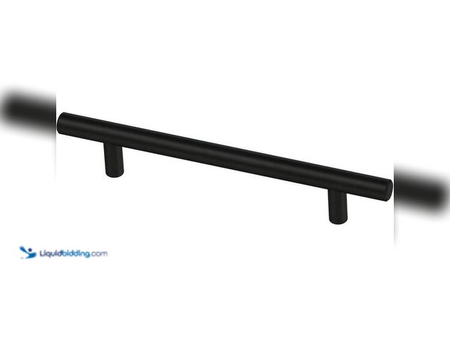Lot 49-2024017 - Lot of (2)- Liberty 4-Pack Solid Bar 5-1/16 in. 128 mm Matte Black Cabinet Pull. Model # P01026C-FB-...