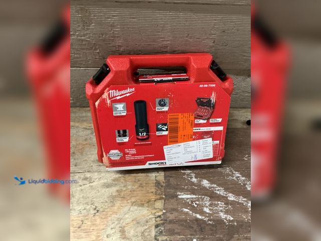 Lot 49-3564927 - Milwaukee SHOCKWAVE 3/8 in. Drive Deep Well 6 Point Impact Socket Set (12-Piece). Model # 49-66-7006...