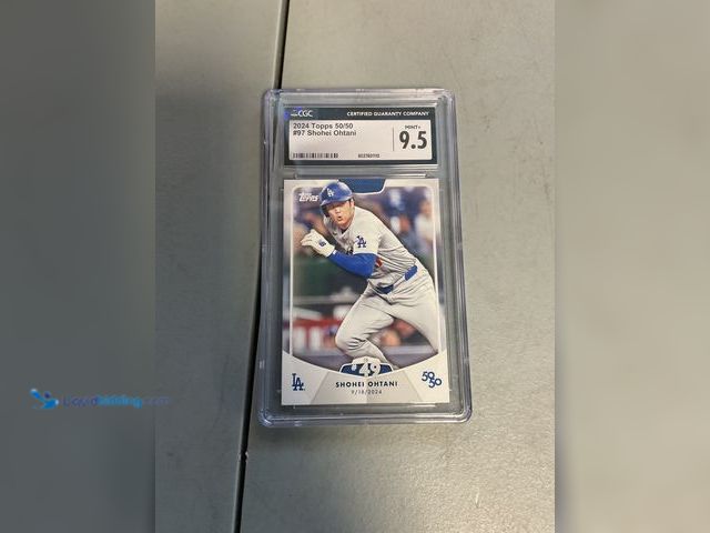 Lot 49-1505363 - COLLECTIBLE WOW GRADED CARD! CGC 9.5 MINT+ 2024 TOPPS SHOHEI OHTANI 50/50 #97 AMAZING CARD FOR ANY C...