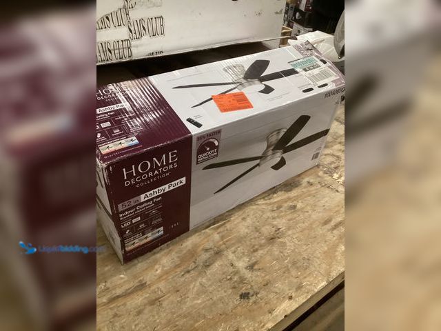 Lot 49-5454324 - Home Decorators Collection Ashby Park 44 in. White Color Changing Integrated LED Brushed Nickel Ceil...