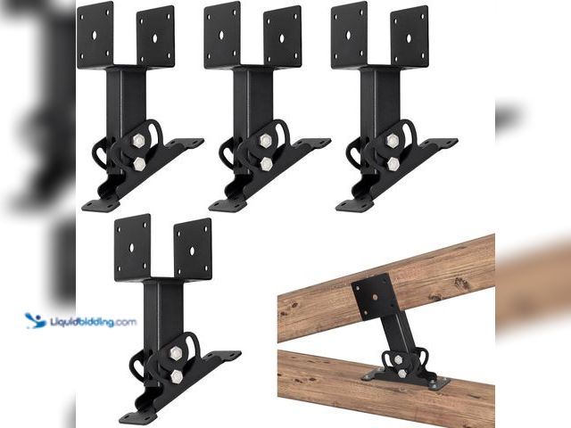 Lot 49-5410272 - Heavy Duty Roof Riser Brackets Kit, Adjustable Roof Riser Beam Mount Brackets for Roof Pergola Gazeb...
