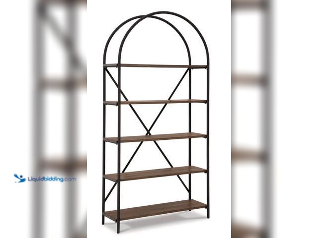 Lot 49-5486292 - Galtbury 72" Bookcase (Black/Brown) Item: A4000325 Item is Factory Sealed