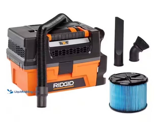 Lot 49-1570362 - RIDGID 3 Gal. 5.0 Peak HP NXT Shop Vacuum Wet Dry Vac with Fine Dust Filter, Expandable Hose and Acc...