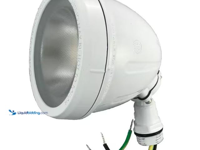 Lot 49-5543731 - QTY 2 - Commercial Electric
14-Watt Hardwired White LED Landscape Flood Light Metal Spot Light, 110...