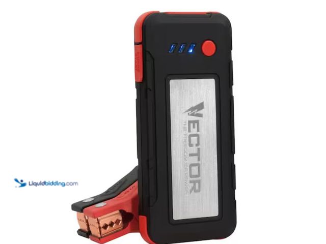 Lot 49-2020645 - VECTOR 1600 Peak Amp Automotive Lithium Jump Starter, Portable Power - 15W USB-A & USB-C, Model # SS...