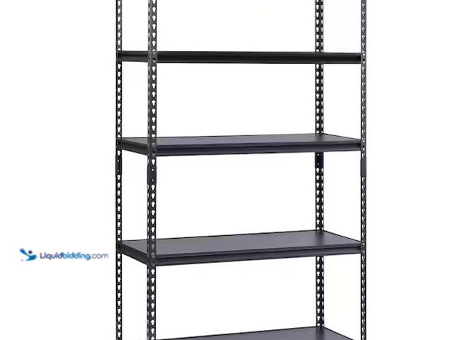 Lot 49-1568745 - HDX 5-Tier Steel Garage Storage Shelving Unit in Silver Vein (42 in. W x 72 in. H x 18 in. D) Model ...