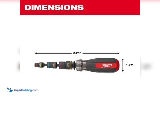 Lot 49-5554150 - Milwaukee Multi-Nut Driver with SHOCKWAVE Impact Duty Magnetic Nut Drivers Model # 48-22-2921 Unused