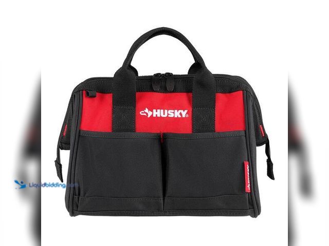 Lot 49-5460756 - Husky
12 in 4 Pocket Zippered Tool Bag. Item is Unused