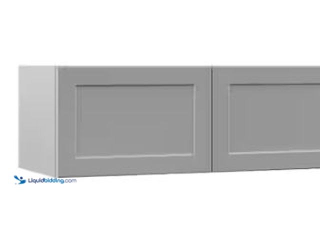 Lot 49-1548751 - Hampton Bay Designer Series Melvern 36 in. W x 15 in. D x 12 in. H Assembled Shaker Deep Wall Bridge...