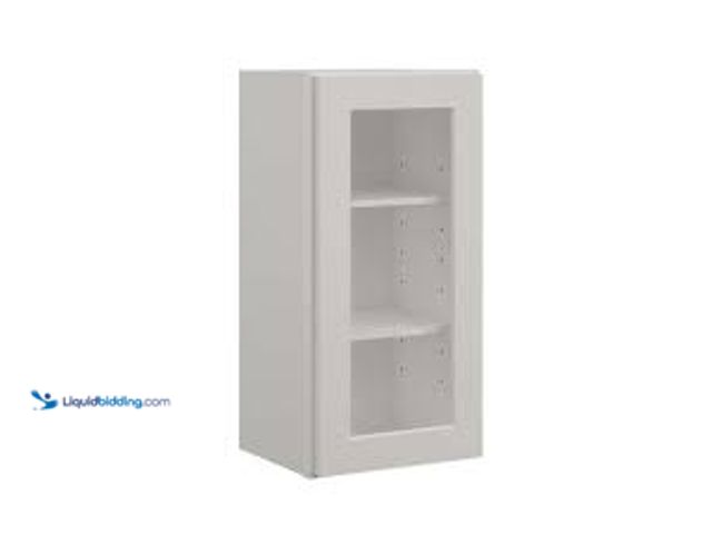 Lot 49-5475889 - Hausvita 15 in. W x 12 in. D x 30 in. H in Shaker Dove Plywood Ready to Assemble Wall Cabinets with ...