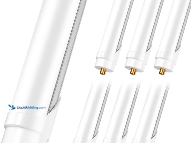 Lot 49-3532401 - 8FT Led Bulbs, Double Row Super Bright 72W 5000K T8 8FT Led Shop Light Bulbs, 9000LM FA8 Single Pin ...