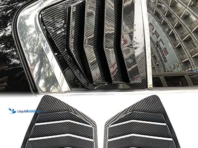 Lot 49-5454271 - Kurtz Rear Side Window Louvers for 9th Gen Honda Accord Sedan 2013 2014 2015 2016 2017 Air Vent Scoo...