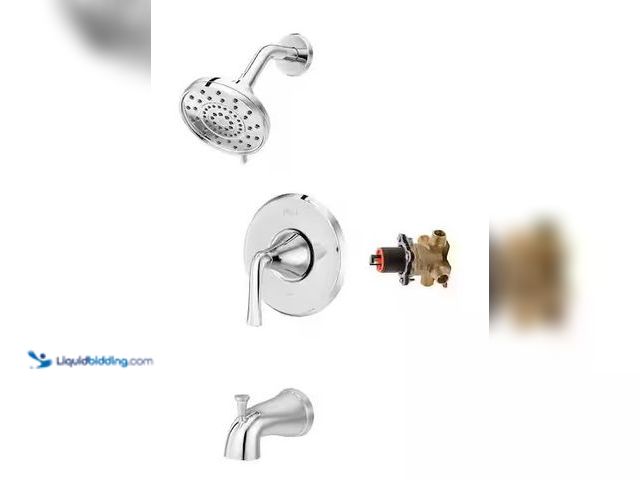 Lot 49-5486403 - Pfister
Ladera Single Handle 3-Spray Tub and Shower Faucet 1.8 GPM in Polished Chrome (Valve Includ...