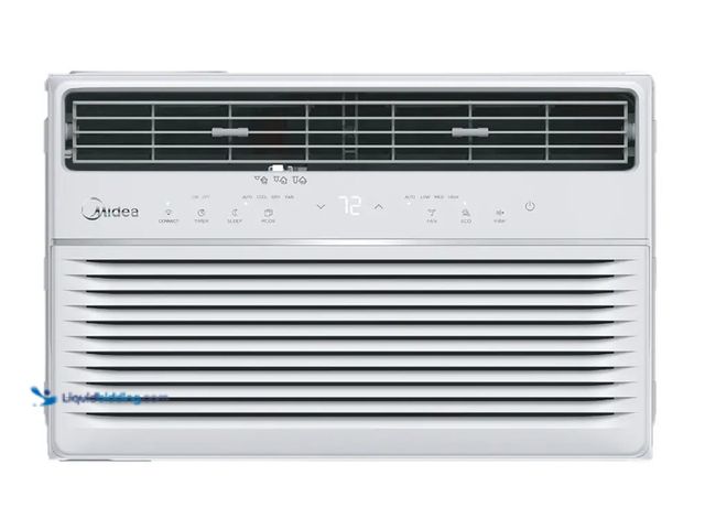 Lot 49-5552915 - Midea 12,000 BTU DOE SmartCool Window Air Conditioner, for spaces up to 550 sq. ft.. MAW12S1YWT. Unu...