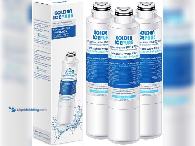 Lot 49-5453756 - GOLDEN ICEPURE RWF0700A Refrigerator Water Filter Replacement for Samsung DA29-00020B, HAF-CIN/EXP, ...