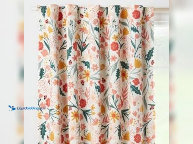 Lot 49-5546314 - Pillowfort 42"W x 84"L In the Garden Kids' Blackout Window Curtain Panel Model:191908802022 New