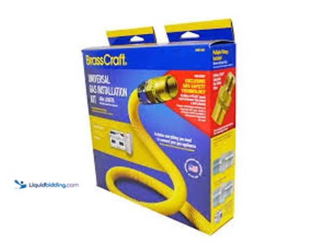 Lot 49-5407205 - BrassCraft Safety+PLUS Gas Installation Kit for Range, Furnace and Boiler (106,000 BTU). Model # PSC...