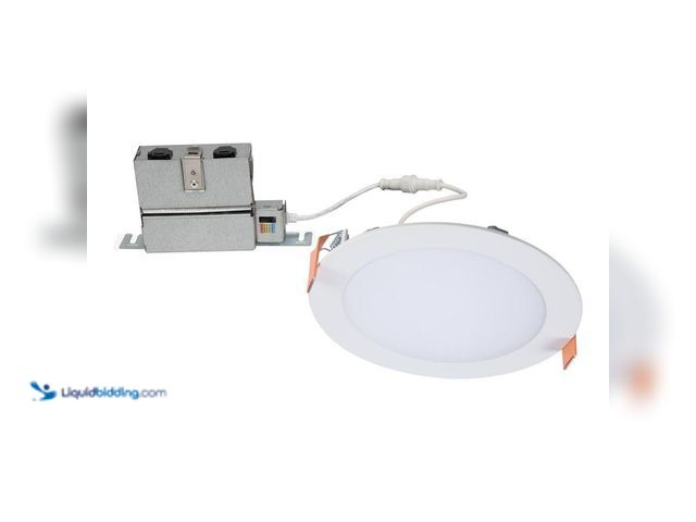 Lot 49-5412899 - HLB Series 6 in. Adjustable CCT Canless IC Rated Dimmable Indoor, Outdoor Integrated LED Recessed Li...