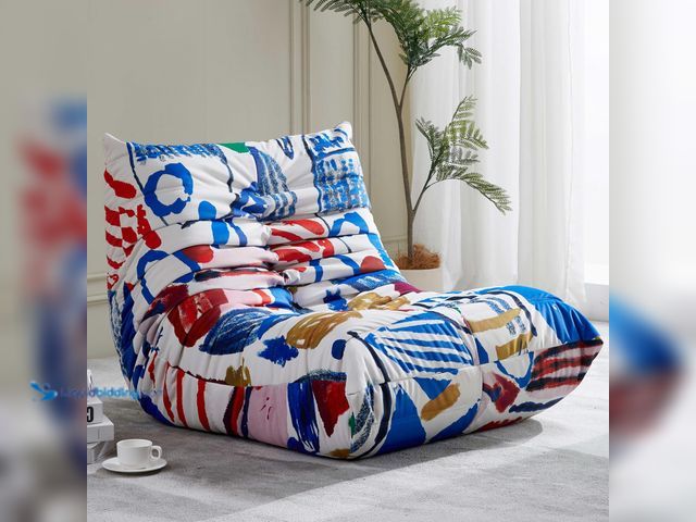 Lot 49-5437600 - Bean Bag Chair, Fireside Chair Bean Bag Sofa Large Bean Bag Chair for Adults, Bean Bag Chairs for Te...