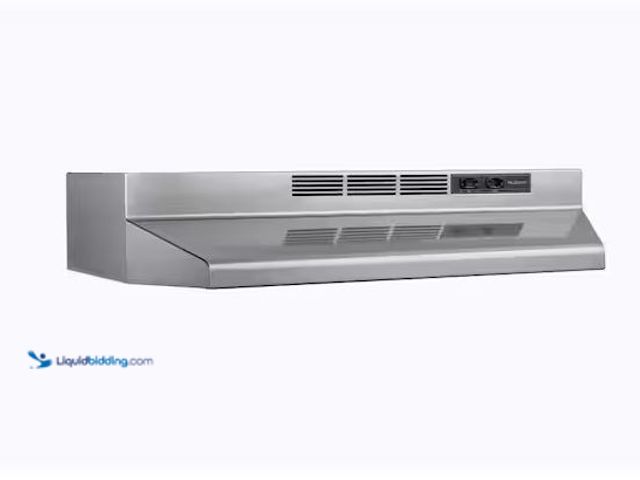 Lot 49-1576628 - Broan-NuTone RL6200 Series 30-Inch Ductless Under-Cabinet Range Hood, Stainless Steel Finish Model #...